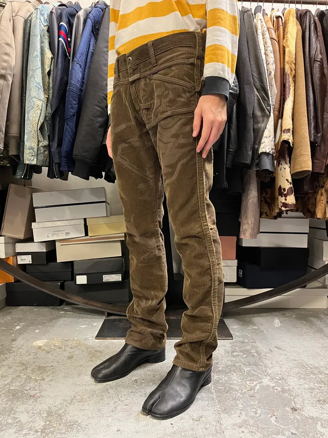 2000s Marithé + François Girbaud Green Velvet Tagged Printed Pants COekfUv 2