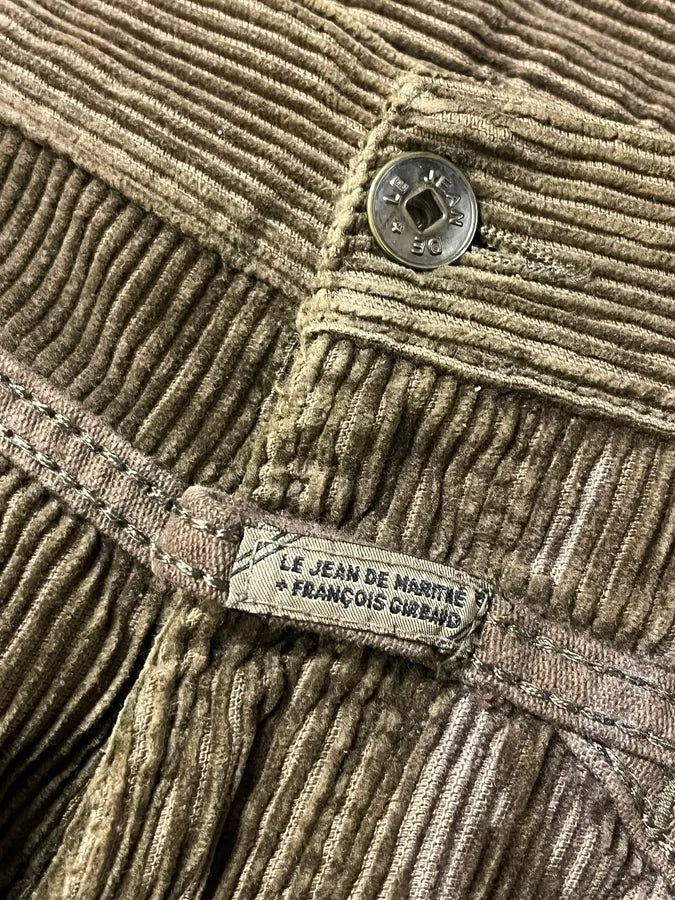 2000s Marithé + François Girbaud Green Velvet Tagged Printed Pants COekfUv 9