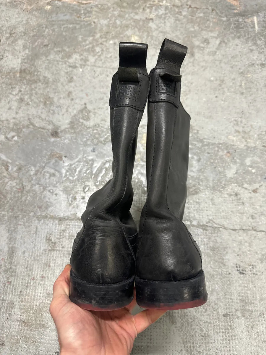 2000s Marithé + François Girbaud Grey Ankle Leather Boots (42eu/us8.5) vVwOwGH 4