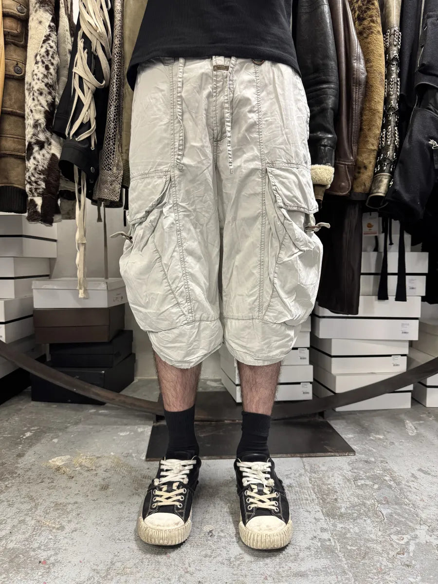 2000s Marithé + François Girbaud Grey Avant Garde Cargo Shorts EOOHwrU 0