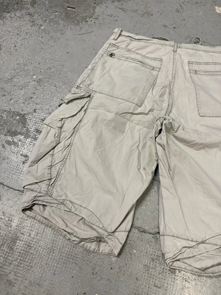 2000s Marithé + François Girbaud Grey Avant Garde Cargo Shorts EOOHwrU 5