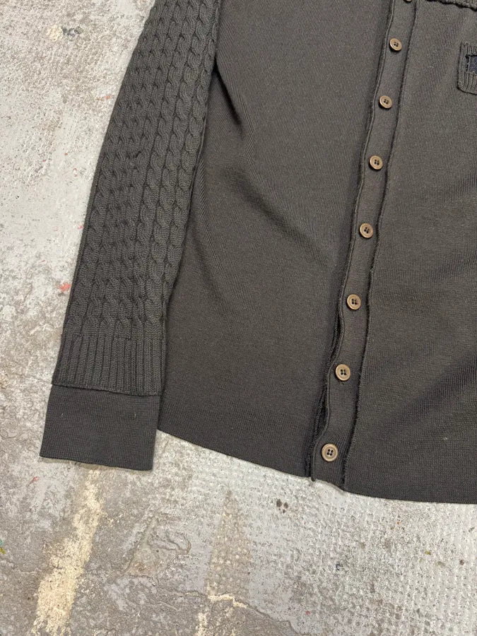 2000s Marithé + François Girbaud Grey Brown Cardigan NoqyoRe 3