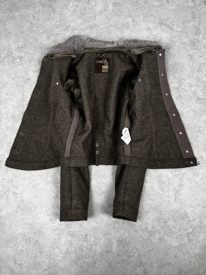 2000s Marithé + François Girbaud Grey Buttoned Jacket PEjficp 6