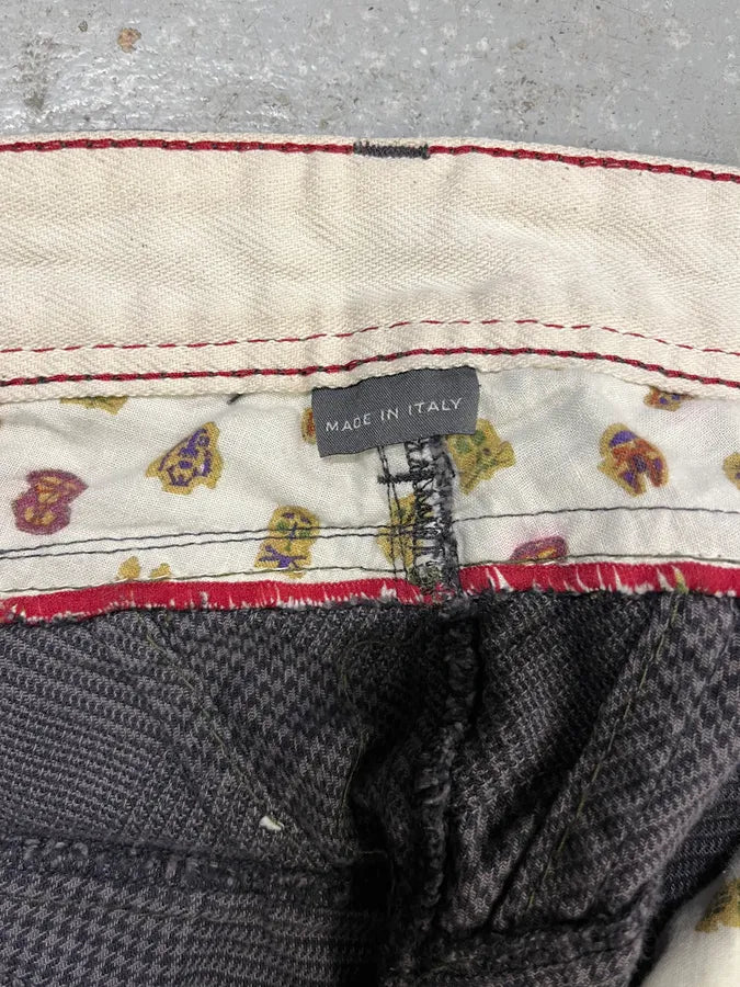 2000s Marithé + François Girbaud Grey Checkered Cozy Pants WJfKGDD 11