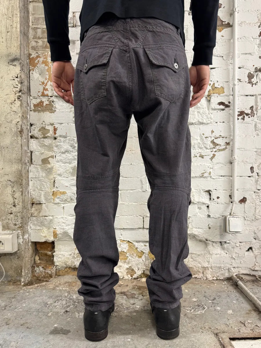 2000s Marithé + François Girbaud Grey Checkered Cozy Pants WJfKGDD 3