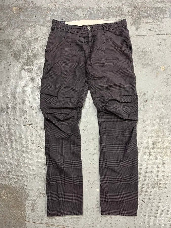 2000s Marithé + François Girbaud Grey Checkered Cozy Pants – Dolce 2000s Marithé + François Girbaud Grey Checkered Cozy Pants – Dolce