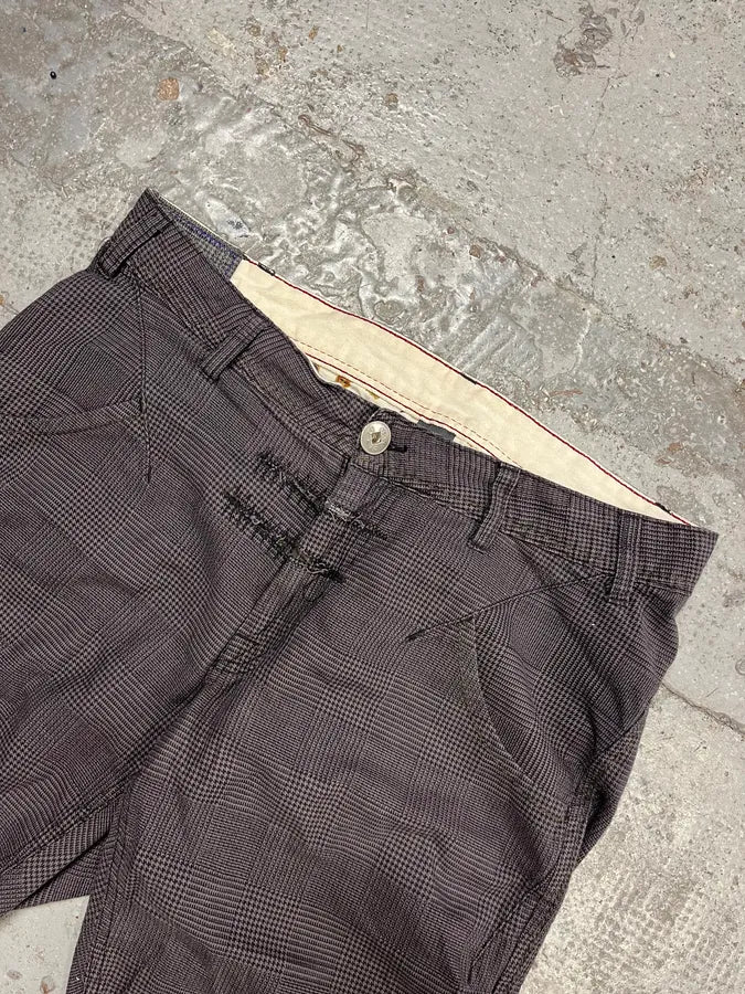 2000s Marithé + François Girbaud Grey Checkered Cozy Pants WJfKGDD 5