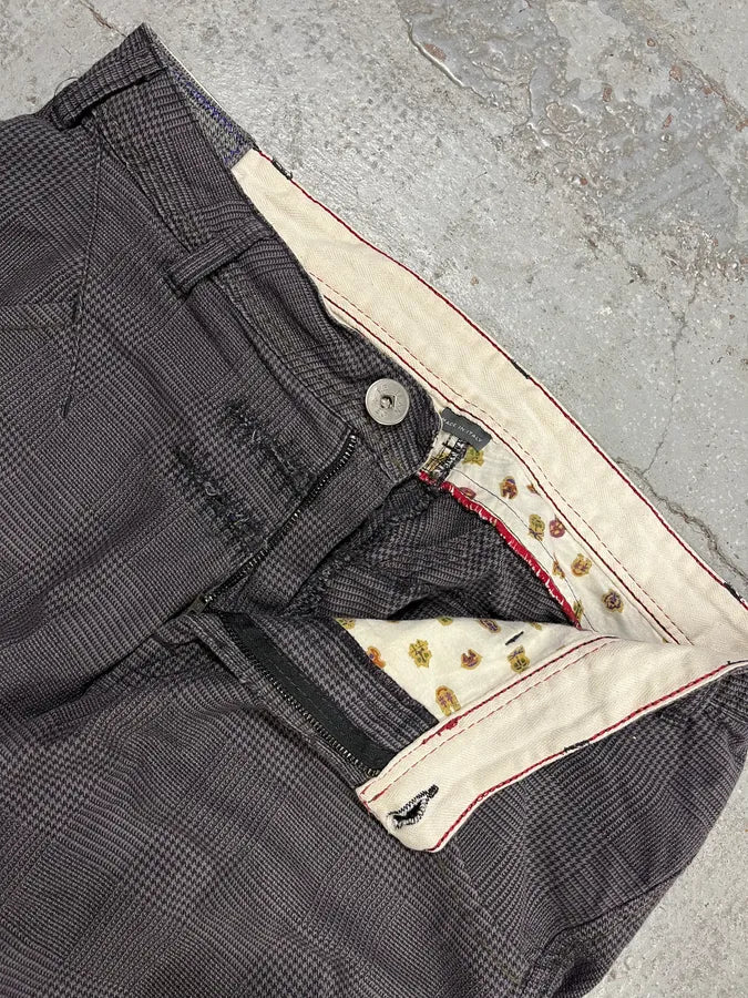 2000s Marithé + François Girbaud Grey Checkered Cozy Pants WJfKGDD 6