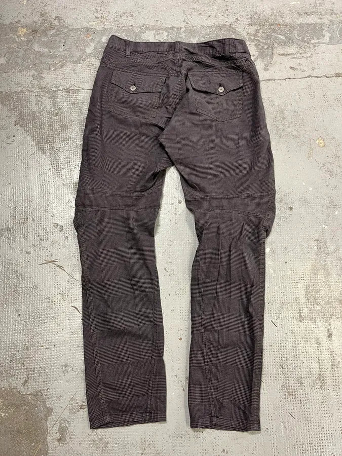 2000s Marithé + François Girbaud Grey Checkered Cozy Pants WJfKGDD 8