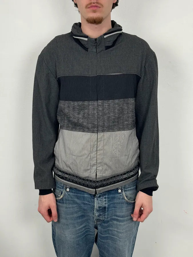 2000s Marithé + François Girbaud Grey Checkered Jacket iJuvXIE 1