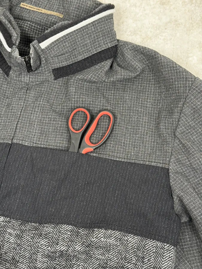 2000s Marithé + François Girbaud Grey Checkered Jacket iJuvXIE 8