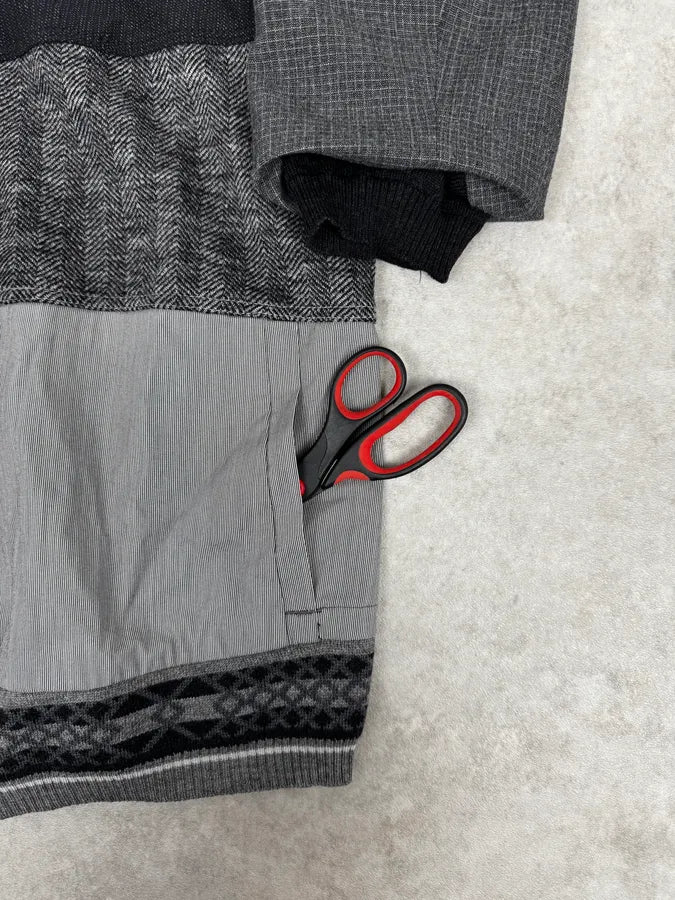 2000s Marithé + François Girbaud Grey Checkered Jacket iJuvXIE 7