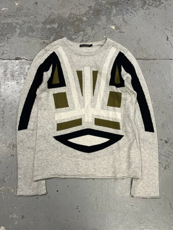 2000s Marithé + François Girbaud Grey Contemporary Sweater DCDdFKl 0