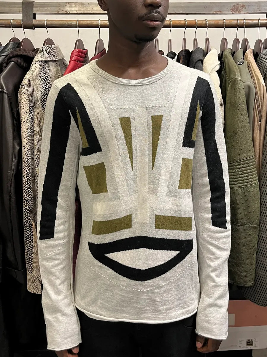 2000s Marithé + François Girbaud Grey Contemporary Sweater DCDdFKl 1