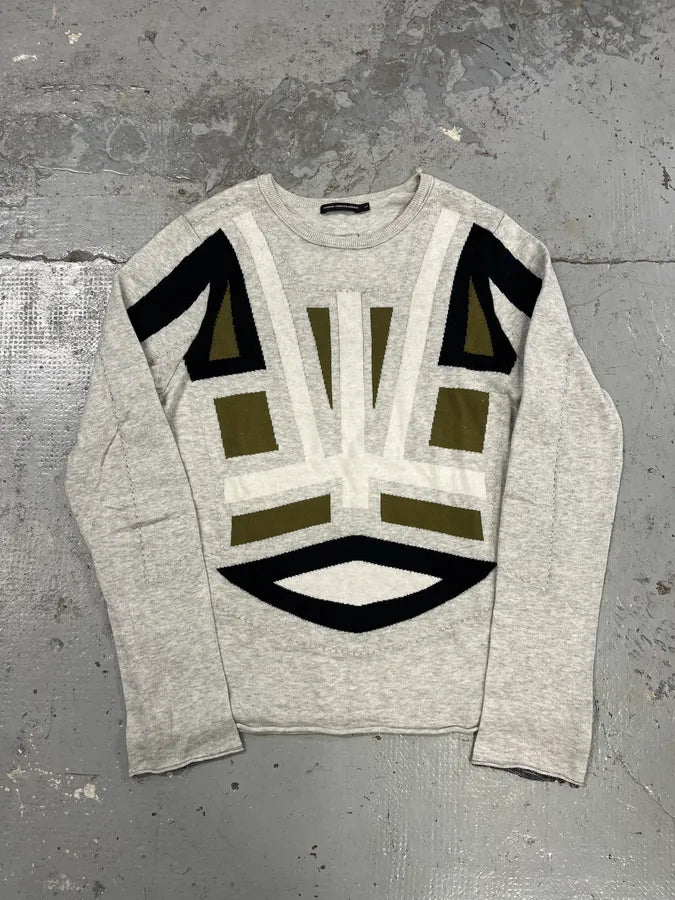 2000s Marithé + François Girbaud Grey Contemporary Sweater DCDdFKl 2