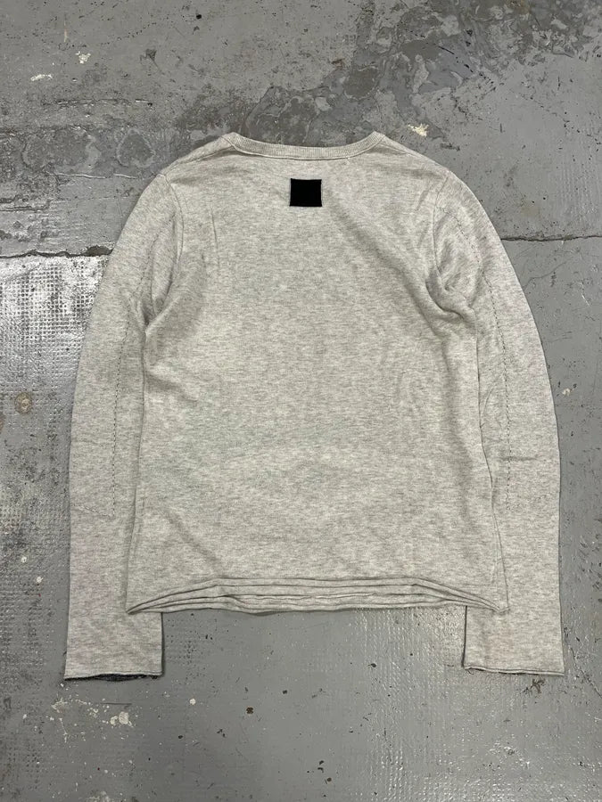 2000s Marithé + François Girbaud Grey Contemporary Sweater DCDdFKl 6