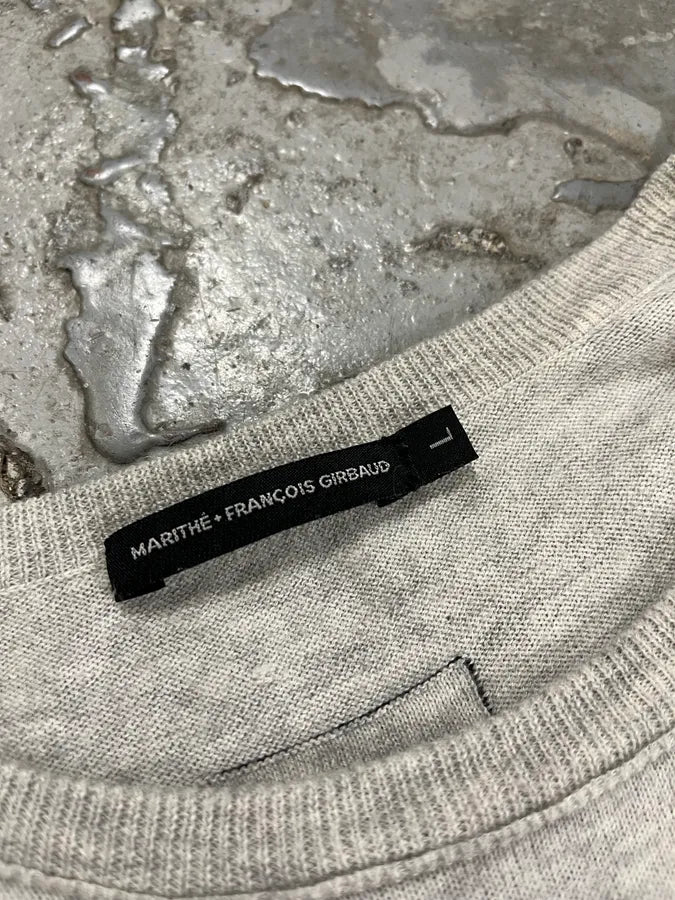 2000s Marithé + François Girbaud Grey Contemporary Sweater DCDdFKl 7