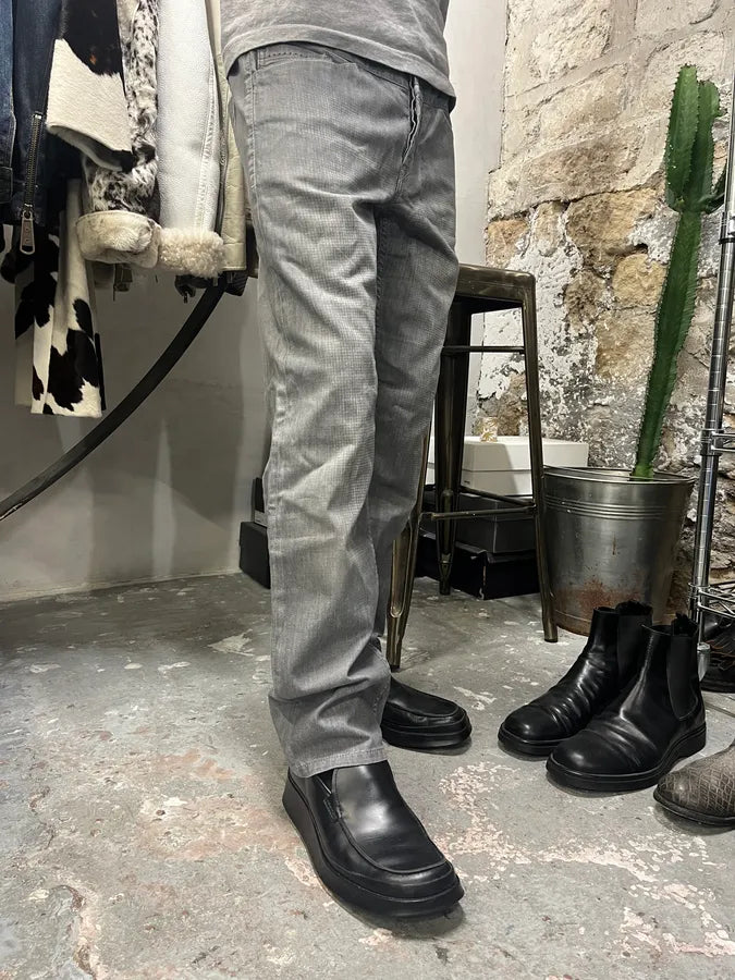 2000s Marithé + François Girbaud Grey Cozy Faded Pants (S/M) 1