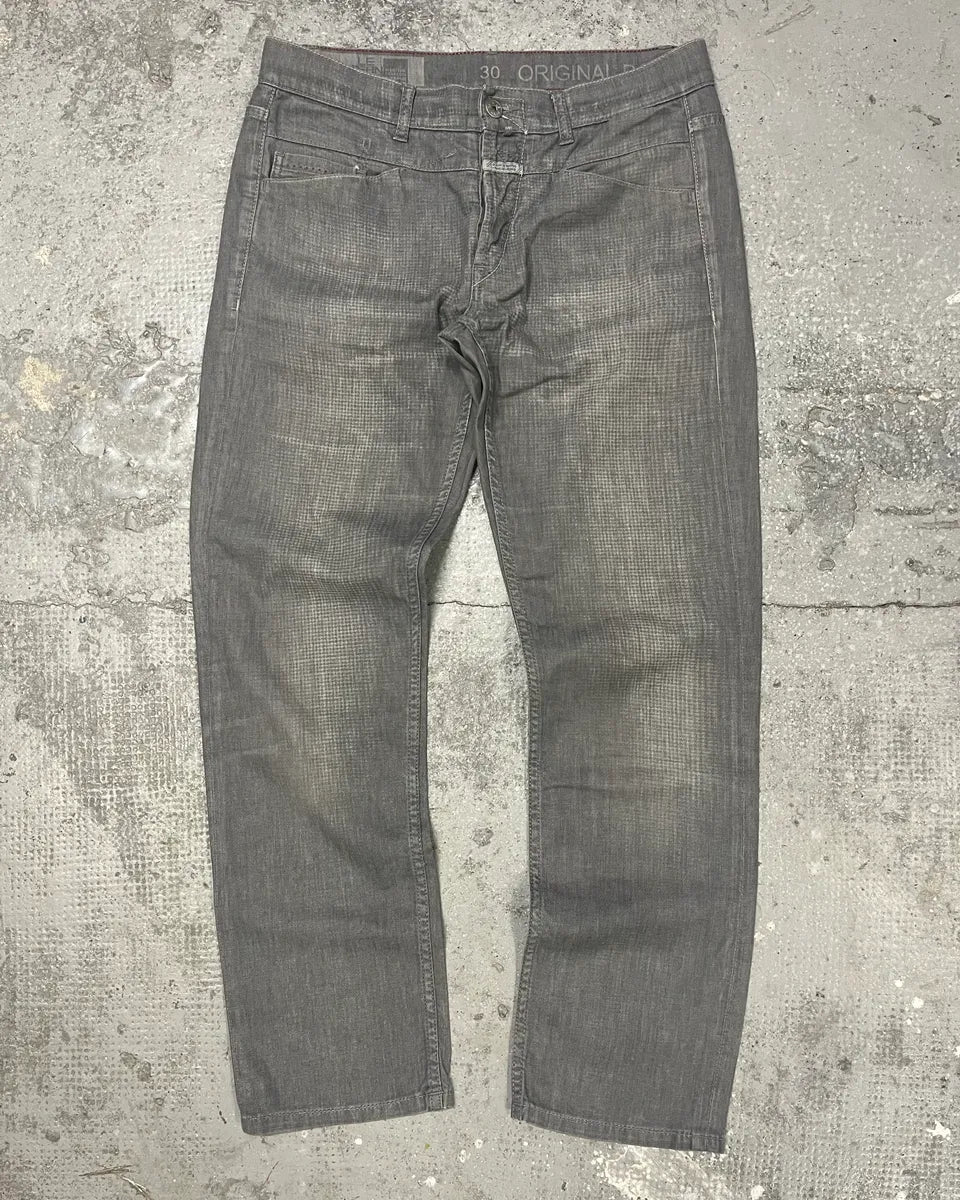 2000s Marithé + François Girbaud Grey Cozy Faded Pants (S/M) 2