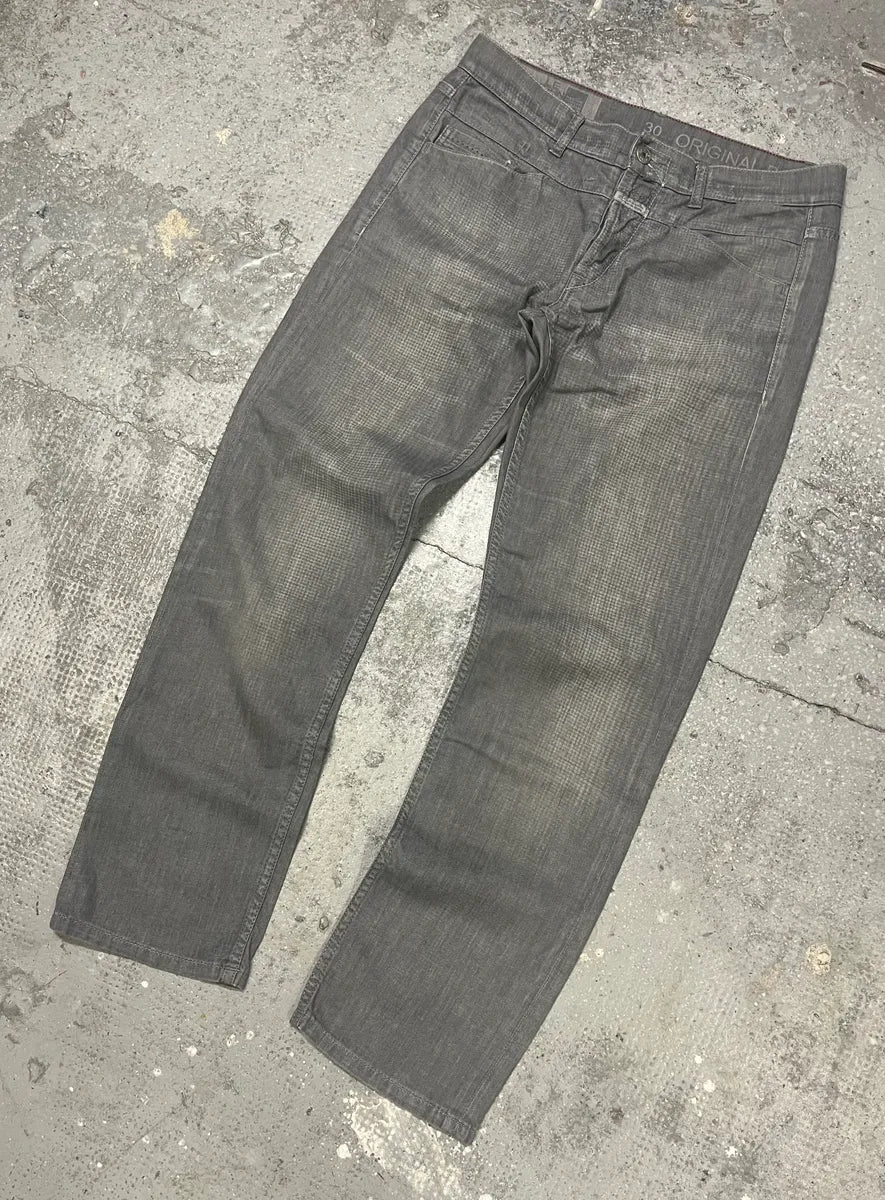 2000s Marithé + François Girbaud Grey Cozy Faded Pants (S/M) 4