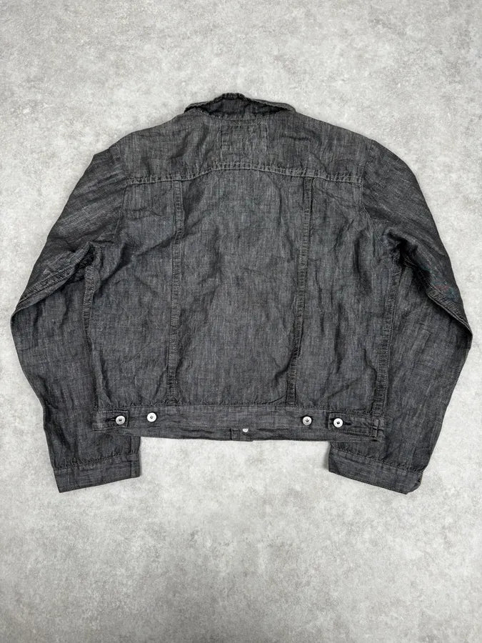 2000s Marithé + François Girbaud Grey Denim Trucker Jacket lmbYOyC 3