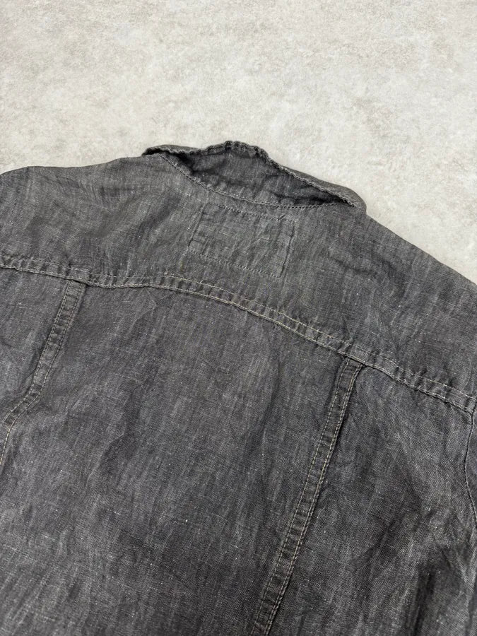2000s Marithé + François Girbaud Grey Denim Trucker Jacket lmbYOyC 5