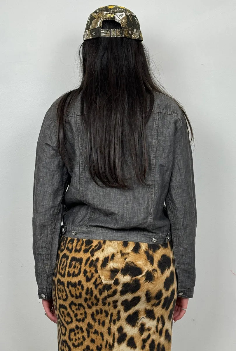 2000s Marithé + François Girbaud Grey Denim Trucker Jacket lmbYOyC 2