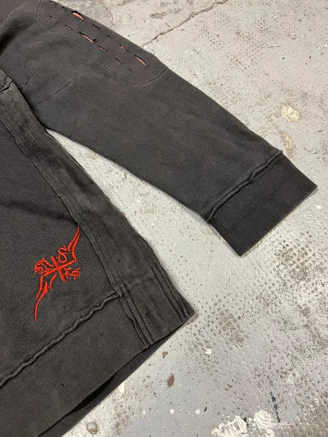 2000s Marithé + François Girbaud Grey Distressed Sweater PWLFMNv 5