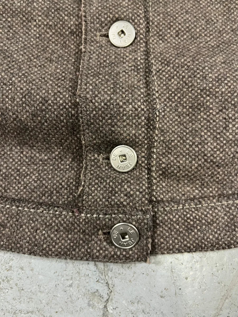 2000s Marithé + François Girbaud Grey Fur Collar Buttoned Jacket nrgoRnV 4