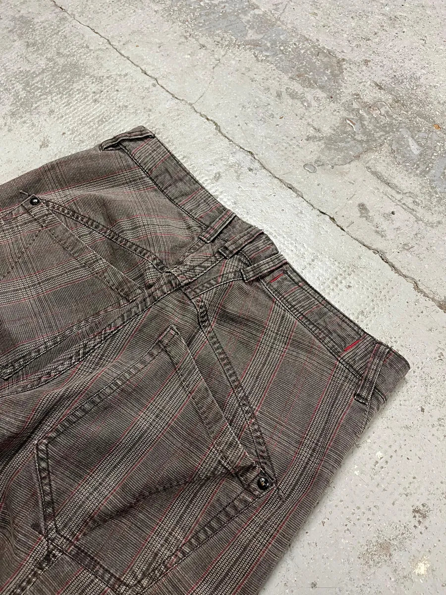 2000s Marithé + François Girbaud Grey & Brown Houndstooth Cozy Pants zCcqIDA 10