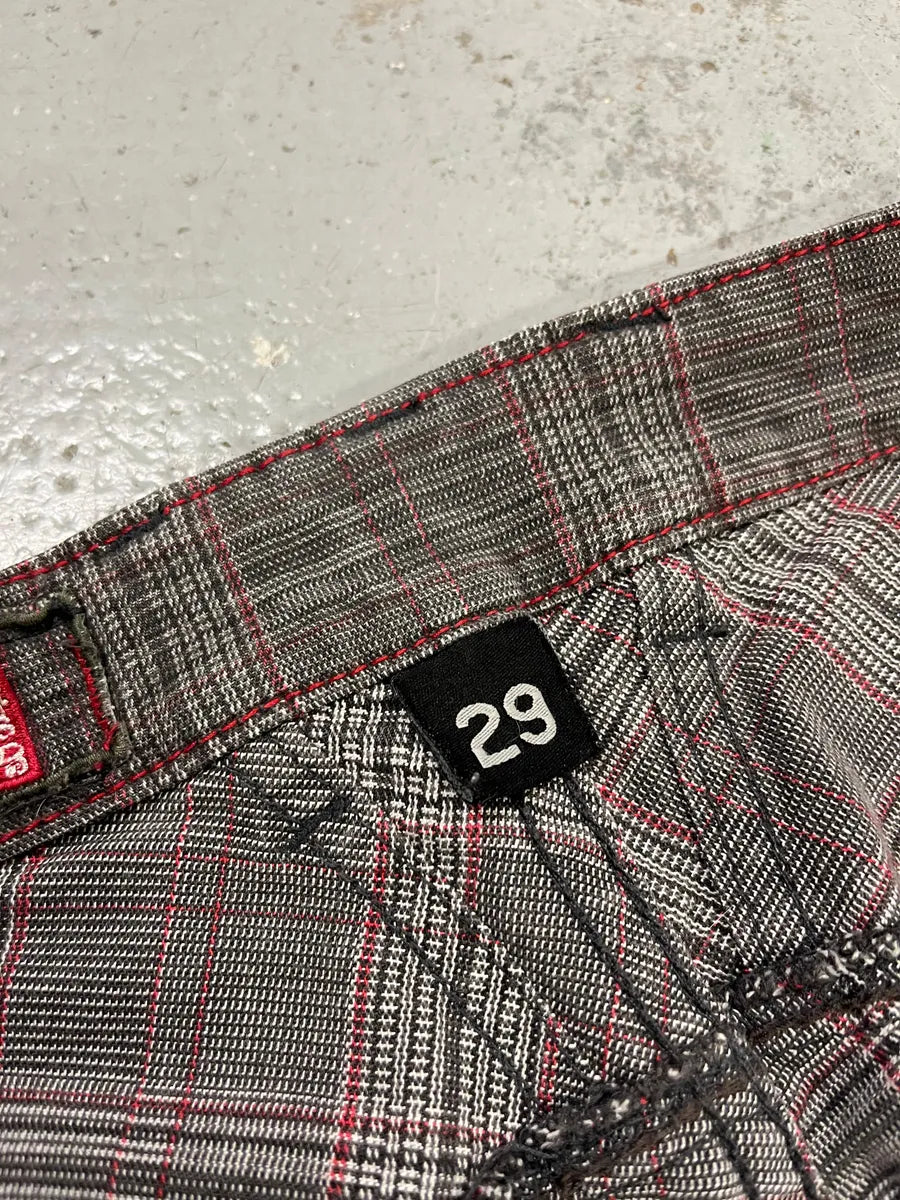 2000s Marithé + François Girbaud Grey & Brown Houndstooth Cozy Pants zCcqIDA 13