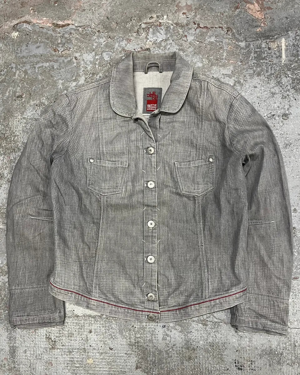 2000s Marithé + François Girbaud Grey Light Buttoned Denim Jacket (S/M) dAyTods 0