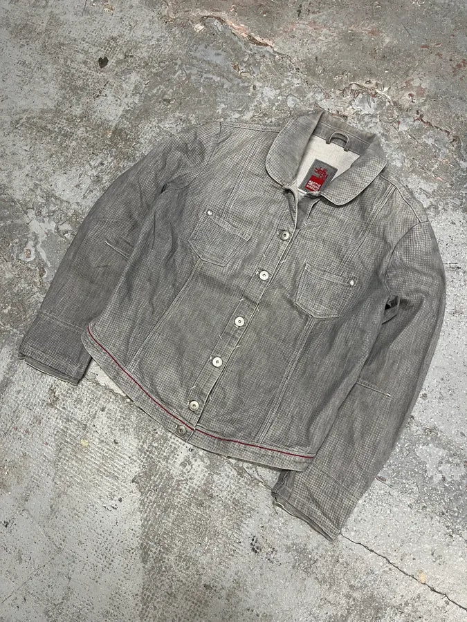 2000s Marithé + François Girbaud Grey Light Buttoned Denim Jacket (S/M) dAyTods 1