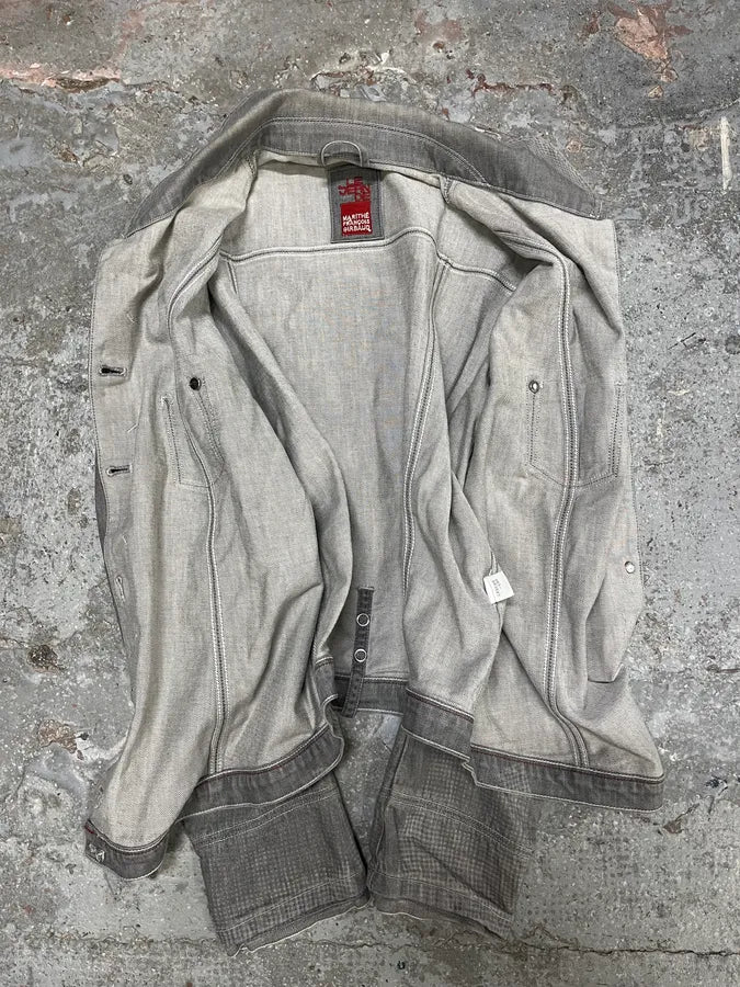 2000s Marithé + François Girbaud Grey Light Buttoned Denim Jacket (S/M) dAyTods 3