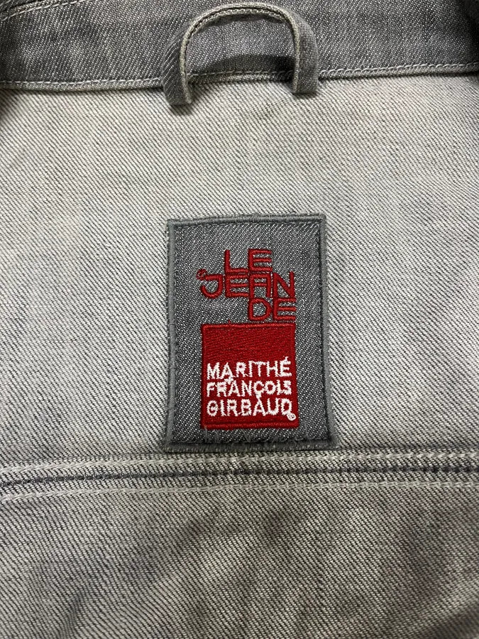 2000s Marithé + François Girbaud Grey Light Buttoned Denim Jacket (S/M) dAyTods 6