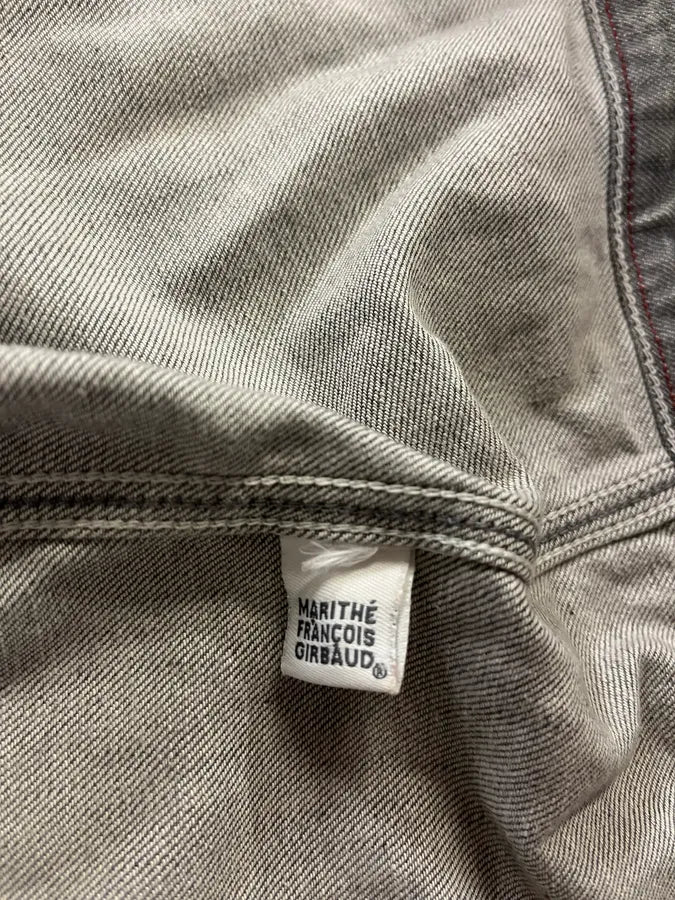 2000s Marithé + François Girbaud Grey Light Buttoned Denim Jacket (S/M) dAyTods 7
