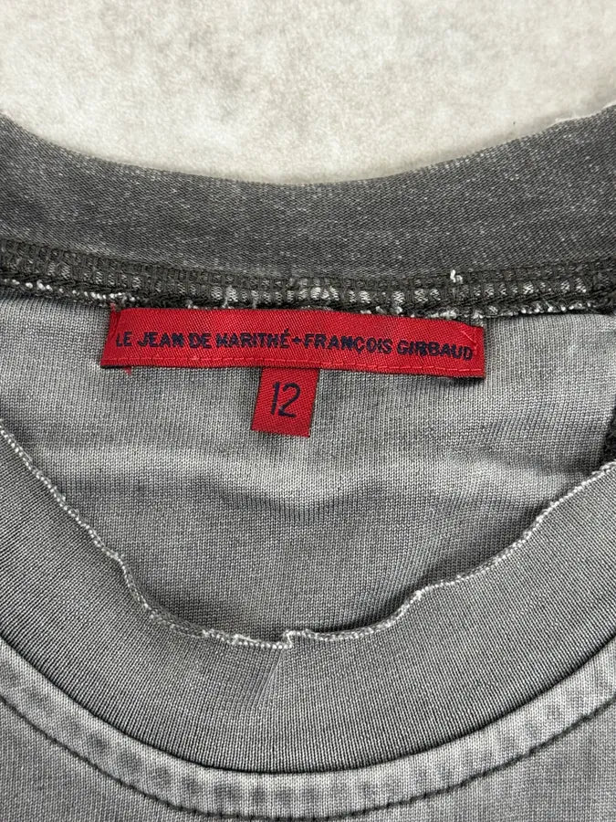 2000s Marithé + François Girbaud Grey Patchwork Longsleeve iaOQlFo 8