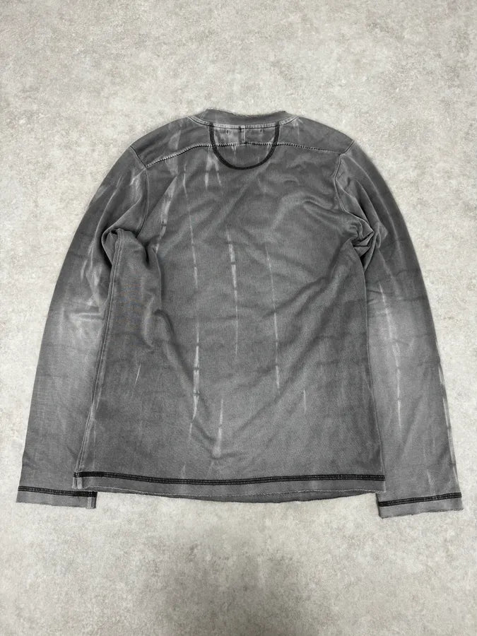 2000s Marithé + François Girbaud Grey Patchwork Longsleeve iaOQlFo 3