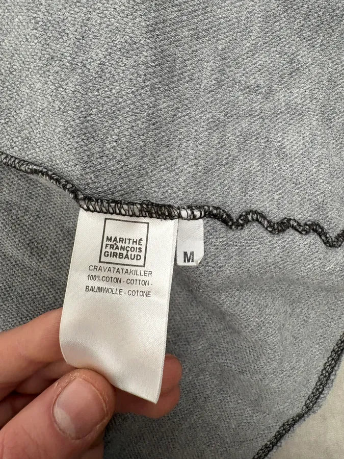 2000s Marithé + François Girbaud Grey Relief Scares Zip-up Sweater sPnRhCC 7