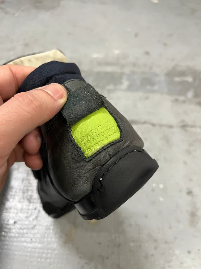 2000s Marithé + François Girbaud Grey Scratches Leather Sneakers iCrijKd 6