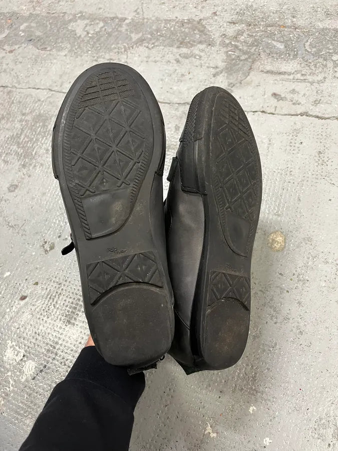 2000s Marithé + François Girbaud Grey Scratches Leather Sneakers iCrijKd 7