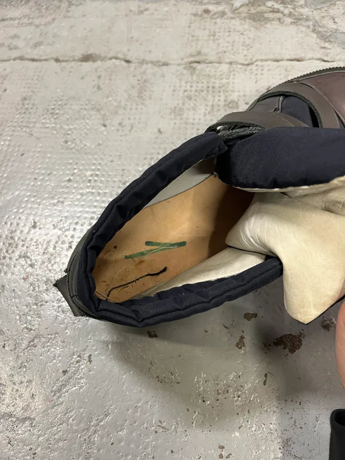 2000s Marithé + François Girbaud Grey Scratches Leather Sneakers iCrijKd 8