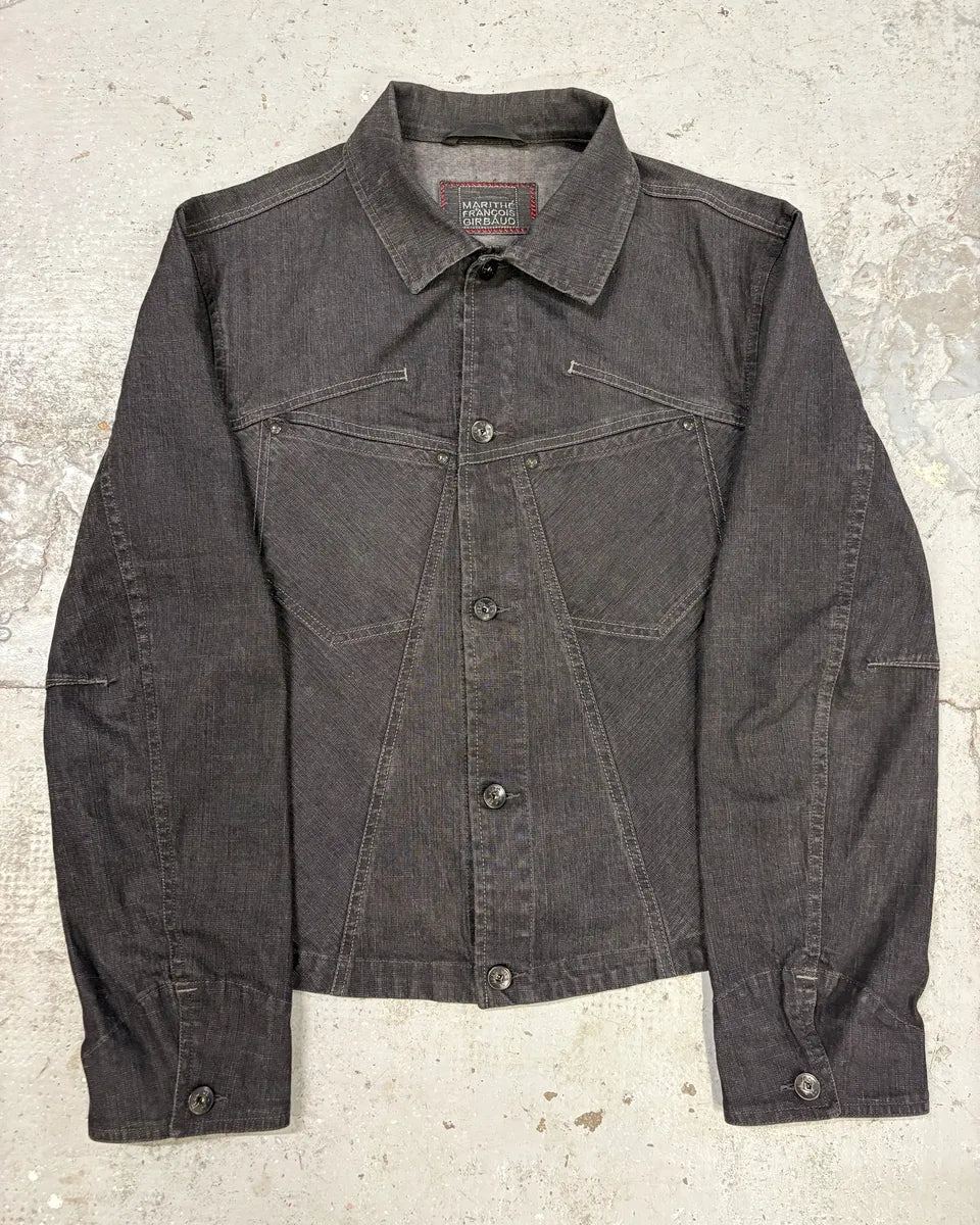 2000s Marithé + François Girbaud Grey Signature Buttoned Jacket sdPepXG 0