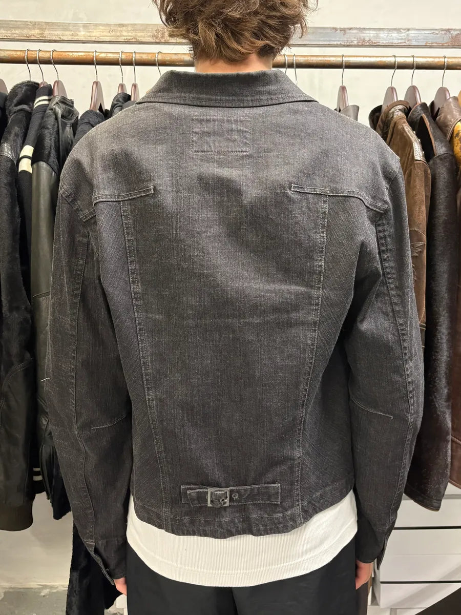 2000s Marithé + François Girbaud Grey Signature Buttoned Jacket sdPepXG 2