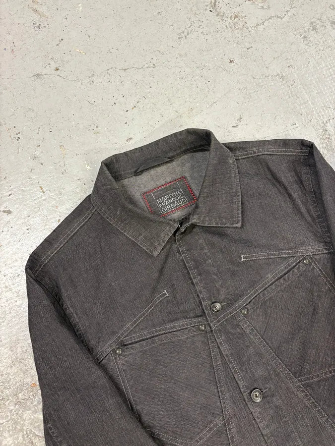 2000s Marithé + François Girbaud Grey Signature Buttoned Jacket sdPepXG 4