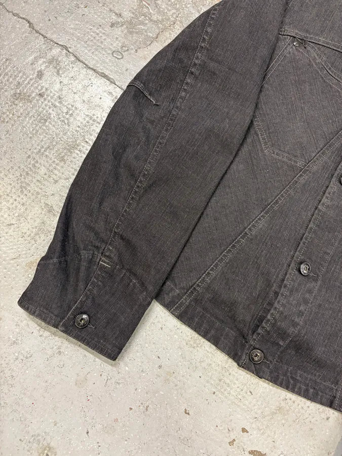 2000s Marithé + François Girbaud Grey Signature Buttoned Jacket sdPepXG 7