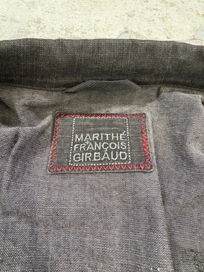 2000s Marithé + François Girbaud Grey Signature Buttoned Jacket sdPepXG 9
