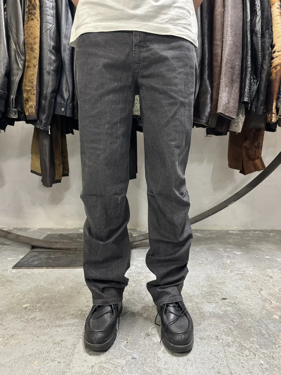 2000s Marithé + François Girbaud Grey Soft Denim Pants (L) 1