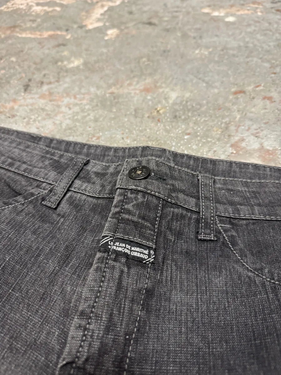 2000s Marithé + François Girbaud Grey Soft Denim Pants (L) 5