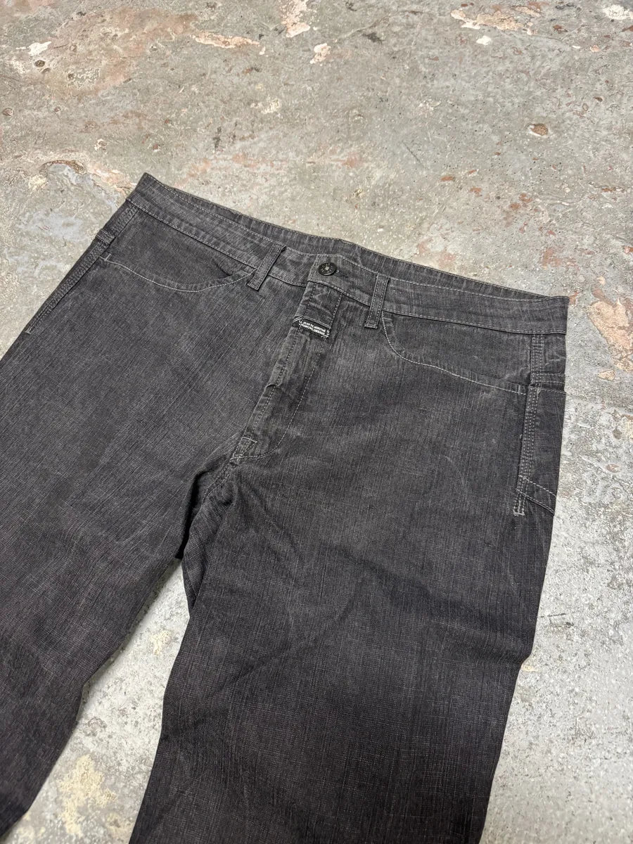 2000s Marithé + François Girbaud Grey Soft Denim Pants (L) 6